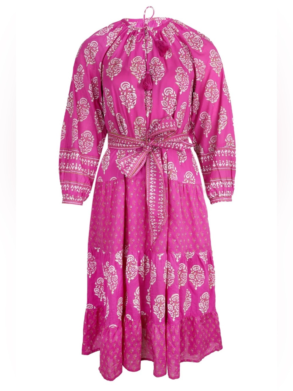Cleobella -Fiji Magenta Floral  Midi Dress
